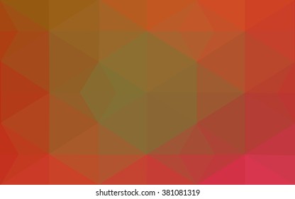 Multicolor red, yellow, orange polygonal illustration, which consist of triangles. Geometric background in Origami style with gradient. Triangular design for your business.