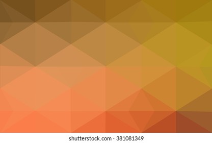 Multicolor red, yellow, orange polygonal illustration, which consist of triangles. Geometric background in Origami style with gradient. Triangular design for your business.
