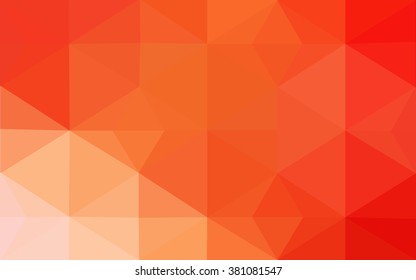 Multicolor red, yellow, orange polygonal illustration, which consist of triangles. Geometric background in Origami style with gradient. Triangular design for your business.
