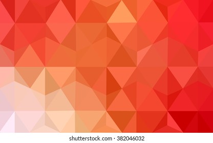 Multicolor red, yellow, orange polygonal illustration, which consist of triangles. Geometric background in Origami style with gradient. Triangular design for your business.