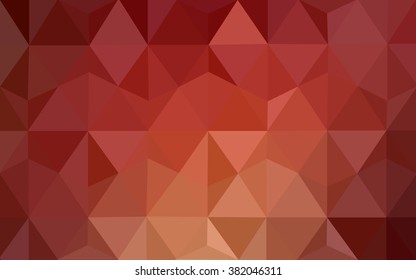 Multicolor red, yellow, orange polygonal illustration, which consist of triangles. Geometric background in Origami style with gradient. Triangular design for your business.