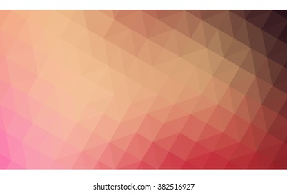 Multicolor red, yellow, orange polygonal illustration, which consist of triangles. Geometric background in Origami style with gradient. Triangular design for your business.