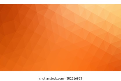 Multicolor red, yellow, orange polygonal illustration, which consist of triangles. Geometric background in Origami style with gradient. Triangular design for your business.