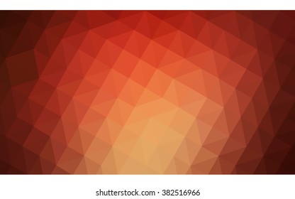 Multicolor red, yellow, orange polygonal illustration, which consist of triangles. Geometric background in Origami style with gradient. Triangular design for your business.
