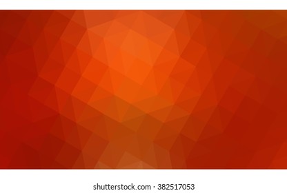 Multicolor red, yellow, orange polygonal illustration, which consist of triangles. Geometric background in Origami style with gradient. Triangular design for your business.