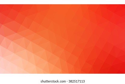 Multicolor red, yellow, orange polygonal illustration, which consist of triangles. Geometric background in Origami style with gradient. Triangular design for your business.