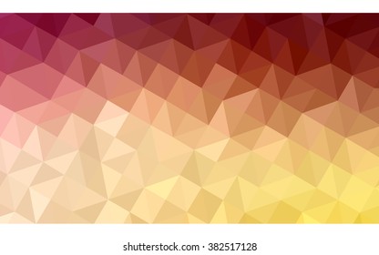 Multicolor red, yellow, orange polygonal illustration, which consist of triangles. Geometric background in Origami style with gradient. Triangular design for your business.
