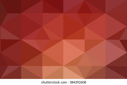 Multicolor red, yellow, orange polygonal illustration, which consist of triangles. Geometric background in Origami style with gradient. Triangular design for your business.