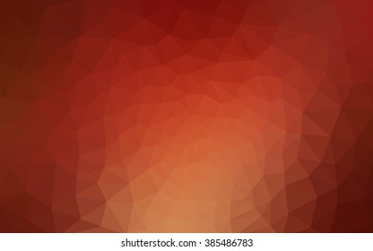 Multicolor red, yellow, orange polygonal illustration, which consist of triangles. Geometric background in Origami style with gradient. Triangular design for your business.