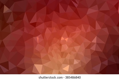 Multicolor red, yellow, orange polygonal illustration, which consist of triangles. Geometric background in Origami style with gradient. Triangular design for your business.