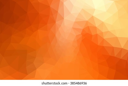 Multicolor red, yellow, orange polygonal illustration, which consist of triangles. Geometric background in Origami style with gradient. Triangular design for your business.