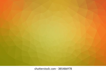 Multicolor red, yellow, orange polygonal illustration, which consist of triangles. Geometric background in Origami style with gradient. Triangular design for your business.