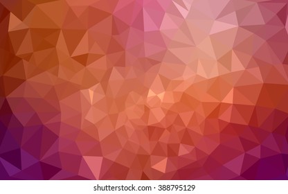 Multicolor red, yellow, orange polygonal illustration, which consist of triangles. Geometric background in Origami style with gradient. Triangular design for your business.