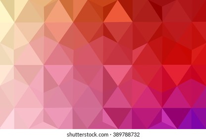 Multicolor red, yellow, orange polygonal illustration, which consist of triangles. Geometric background in Origami style with gradient. Triangular design for your business.