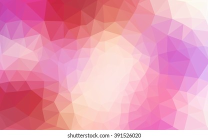 Multicolor red, yellow, orange polygonal illustration, which consist of triangles. Geometric background in Origami style with gradient. Triangular design for your business.