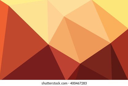 Multicolor red, yellow, orange polygonal illustration, which consist of triangles. Geometric background in Origami style with gradient. Triangular design for your business.
