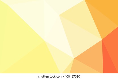 Multicolor red, yellow, orange polygonal illustration, which consist of triangles. Geometric background in Origami style with gradient. Triangular design for your business.