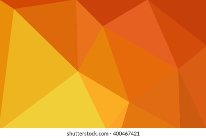 Multicolor red, yellow, orange polygonal illustration, which consist of triangles. Geometric background in Origami style with gradient. Triangular design for your business.