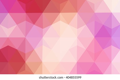 Multicolor red, yellow, orange polygonal illustration, which consist of triangles. Geometric background in Origami style with gradient. Triangular design for your business.
