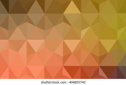 Multicolor red, yellow, orange polygonal illustration, which consist of triangles. Geometric background in Origami style with gradient. Triangular design for your business.