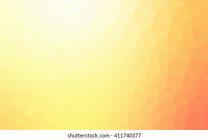 Multicolor red, yellow, orange polygonal illustration, which consist of triangles. Geometric background in Origami style with gradient. Triangular design for your business.