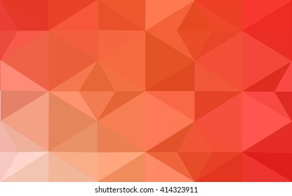 Multicolor red, yellow, orange polygonal illustration, which consist of triangles. Geometric background in Origami style with gradient. Triangular design for your business.