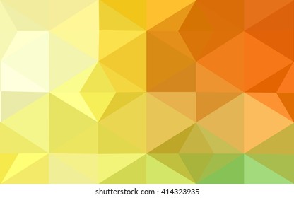 Multicolor red, yellow, orange polygonal illustration, which consist of triangles. Geometric background in Origami style with gradient. Triangular design for your business.