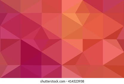 Multicolor red, yellow, orange polygonal illustration, which consist of triangles. Geometric background in Origami style with gradient. Triangular design for your business.