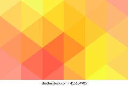 Multicolor red, yellow, orange polygonal illustration, which consist of triangles. Geometric background in Origami style with gradient. Triangular design for your business.