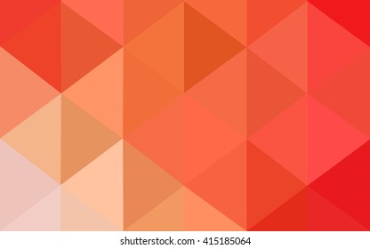 Multicolor red, yellow, orange polygonal illustration, which consist of triangles. Geometric background in Origami style with gradient. Triangular design for your business.