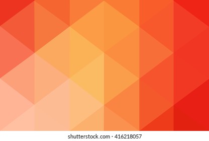 Multicolor red, yellow, orange polygonal illustration, which consist of triangles. Geometric background in Origami style with gradient. Triangular design for your business.