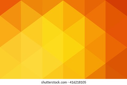 Multicolor red, yellow, orange polygonal illustration, which consist of triangles. Geometric background in Origami style with gradient. Triangular design for your business.