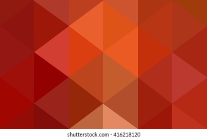 Multicolor red, yellow, orange polygonal illustration, which consist of triangles. Geometric background in Origami style with gradient. Triangular design for your business.