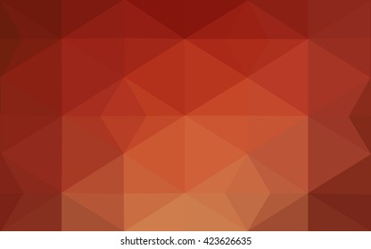 Multicolor red, yellow, orange polygonal illustration, which consist of triangles. Geometric background in Origami style with gradient. Triangular design for your business.