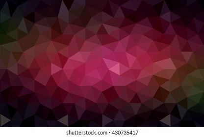 Multicolor red, yellow, orange polygonal illustration, which consist of triangles. Geometric background in Origami style with gradient. Triangular design for your business.