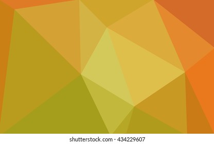 Multicolor red, yellow, orange polygonal illustration, which consist of triangles. Geometric background in Origami style with gradient. Triangular design for your business.