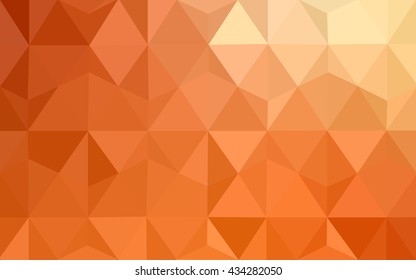 Multicolor red, yellow, orange polygonal illustration, which consist of triangles. Geometric background in Origami style with gradient. Triangular design for your business.