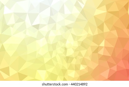 Multicolor red, yellow, orange polygonal illustration, which consist of triangles. Geometric background in Origami style with gradient. Triangular design for your business.