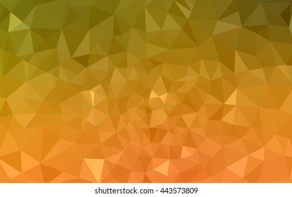 Multicolor red, yellow, orange polygonal illustration, which consist of triangles. Geometric background in Origami style with gradient. Triangular design for your business.