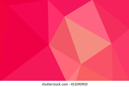 Multicolor red, yellow, orange polygonal illustration, which consist of triangles. Geometric background in Origami style with gradient. Triangular design for your business.