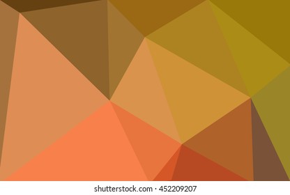Multicolor red, yellow, orange polygonal illustration, which consist of triangles. 