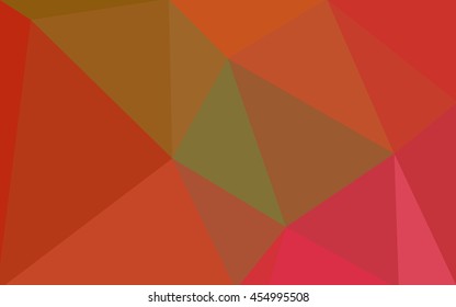Multicolor red, yellow, orange polygonal illustration, which consist of triangles. Geometric background in Origami style with gradient. Triangular design for your business.