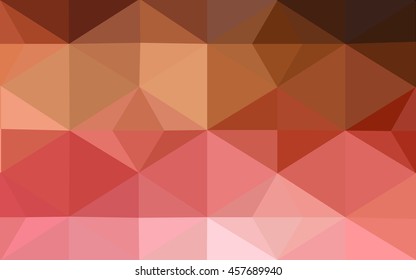 Multicolor red, yellow, orange polygonal illustration, which consist of triangles. Geometric background in Origami style with gradient. Triangular design for your business.