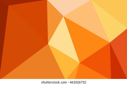 Multicolor red, yellow, orange polygonal illustration, which consist of triangles. Geometric background in Origami style with gradient. Triangular design for your business.