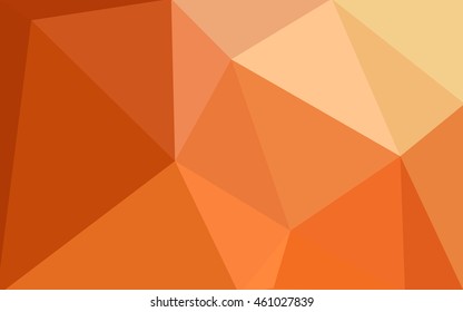 Multicolor red, yellow, orange polygonal illustration, which consist of triangles. Geometric background in Origami style with gradient. Triangular design for your business.