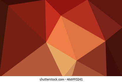 Multicolor red, yellow, orange polygonal illustration, which consist of triangles. Geometric background in Origami style with gradient. Triangular design for your business.