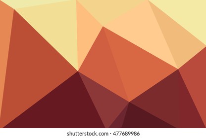 Multicolor red, yellow, orange polygonal illustration, which consist of triangles. Geometric background in Origami style with gradient. Triangular design for your business.
