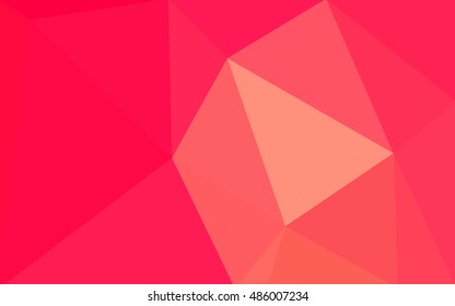 Multicolor red, yellow, orange polygonal illustration, which consist of triangles. Geometric background in Origami style with gradient. Triangular design for your business.