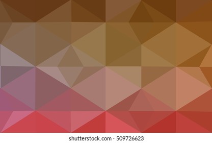 Multicolor red, yellow, orange polygonal illustration, which consist of triangles. Geometric background in Origami style with gradient. Triangular design for your business.