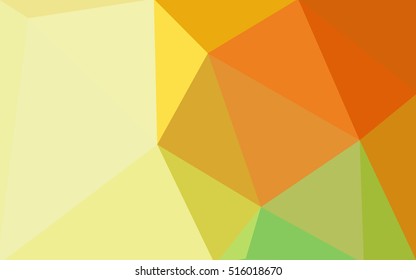 Multicolor red, yellow, orange polygonal illustration, which consist of triangles. Geometric background in Origami style with gradient. Triangular design for your business.